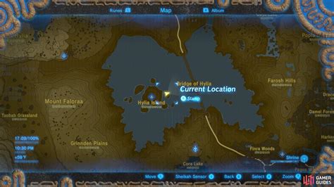 The Hylia River and many of its tributaries spill out. . Botw mei location